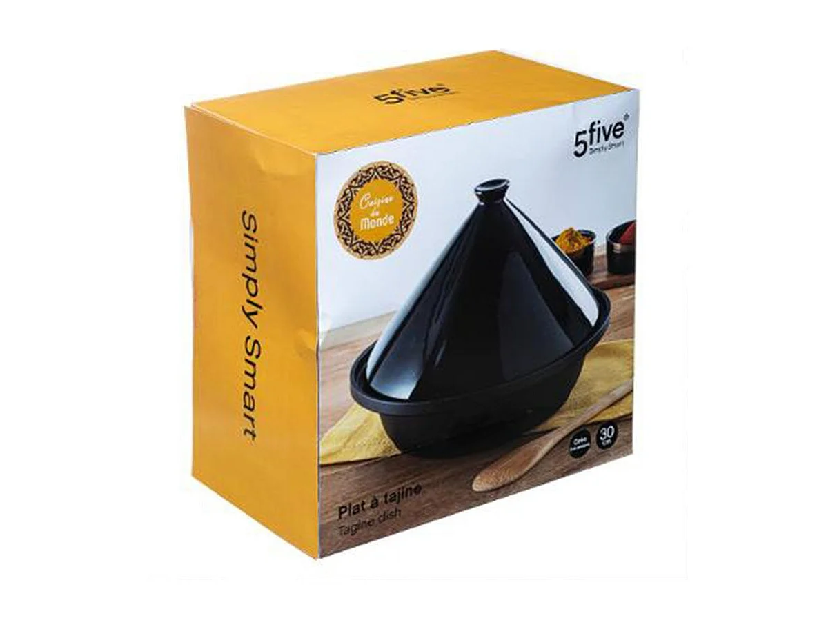 Plat à Tajine "Céramique" 30cm Noir