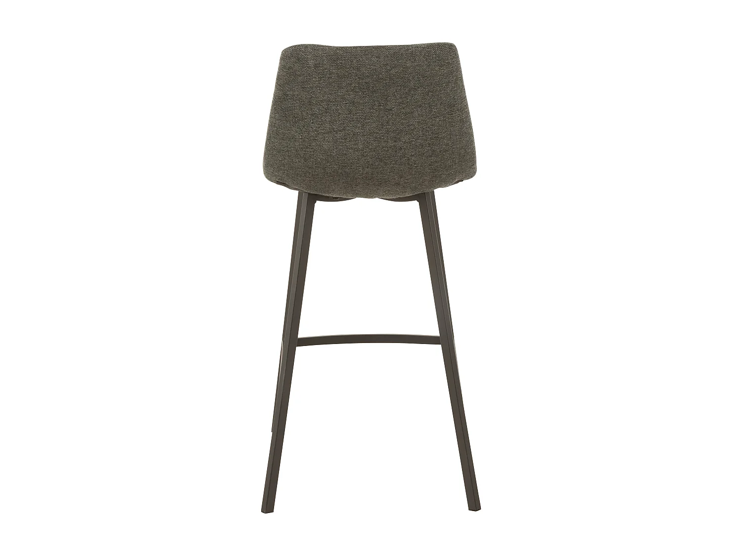 Silla de bar de metal gris oscuro Stephano L 47 cm