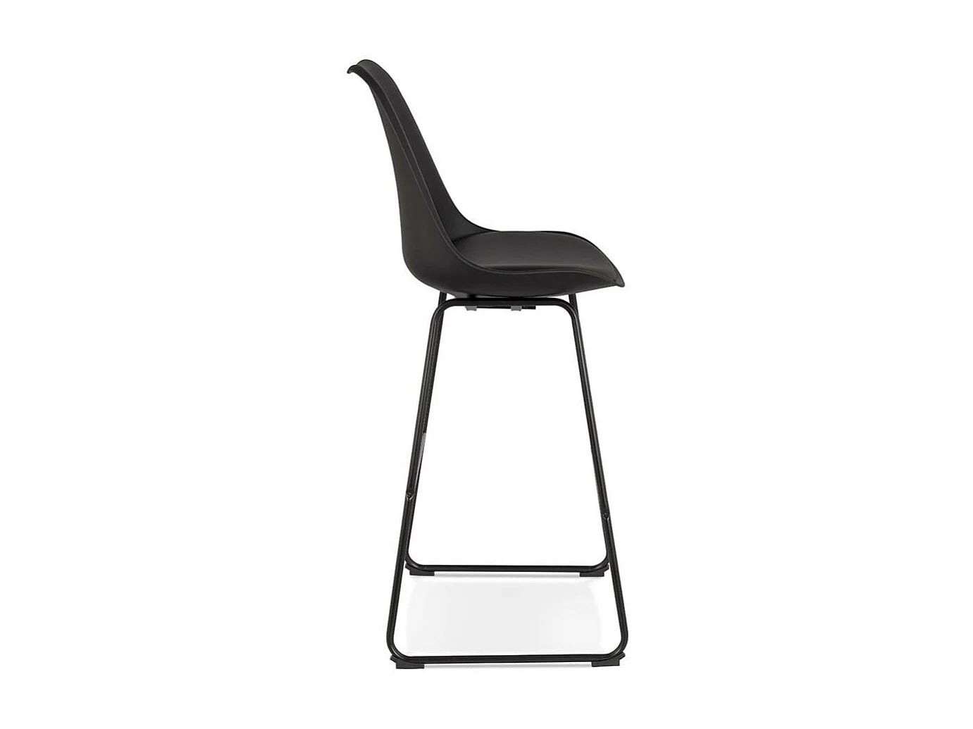 Tabouret de Bar Design "Overly" 119cm Noir