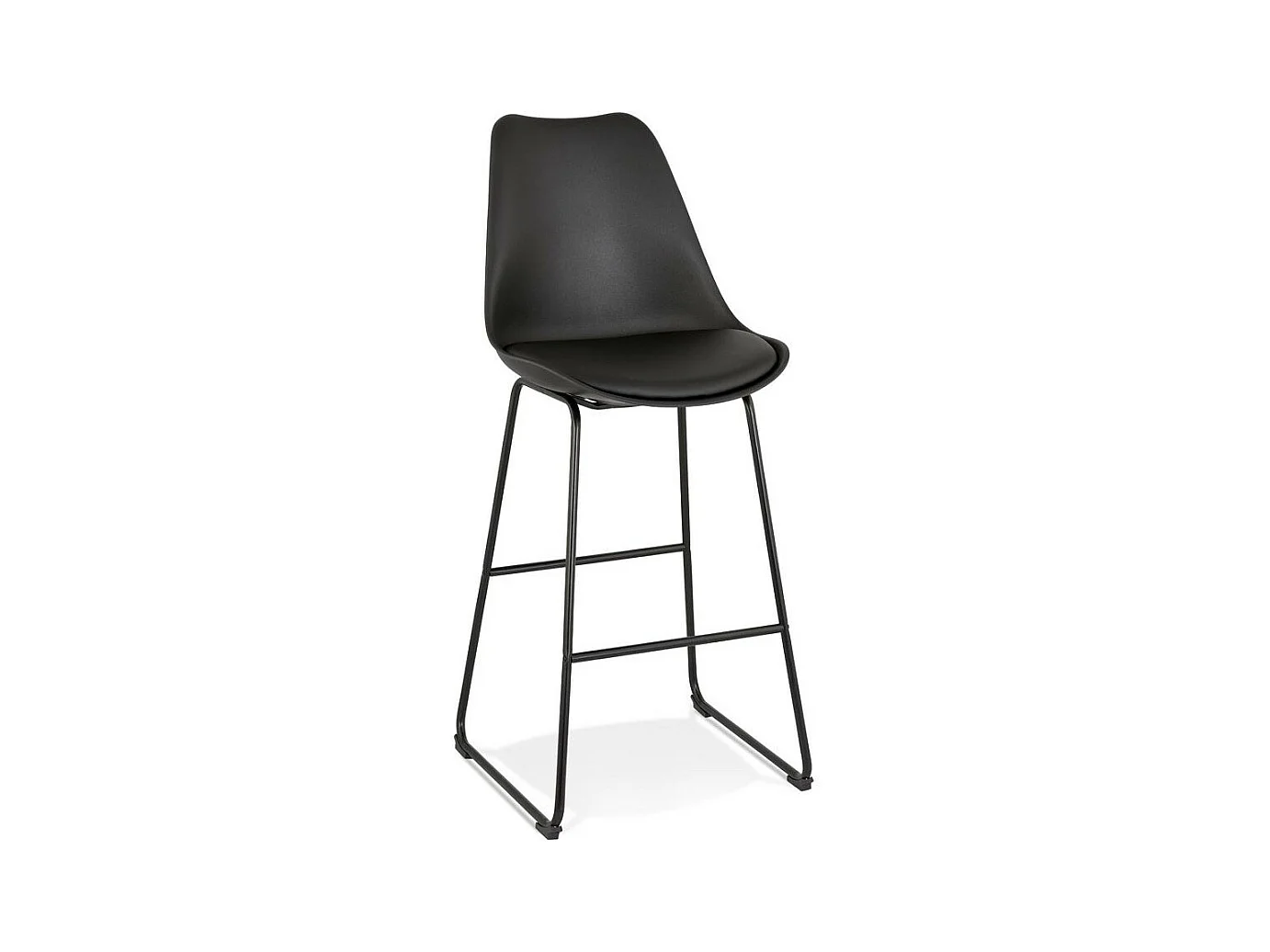 Tabouret de Bar Design "Overly" 119cm Noir
