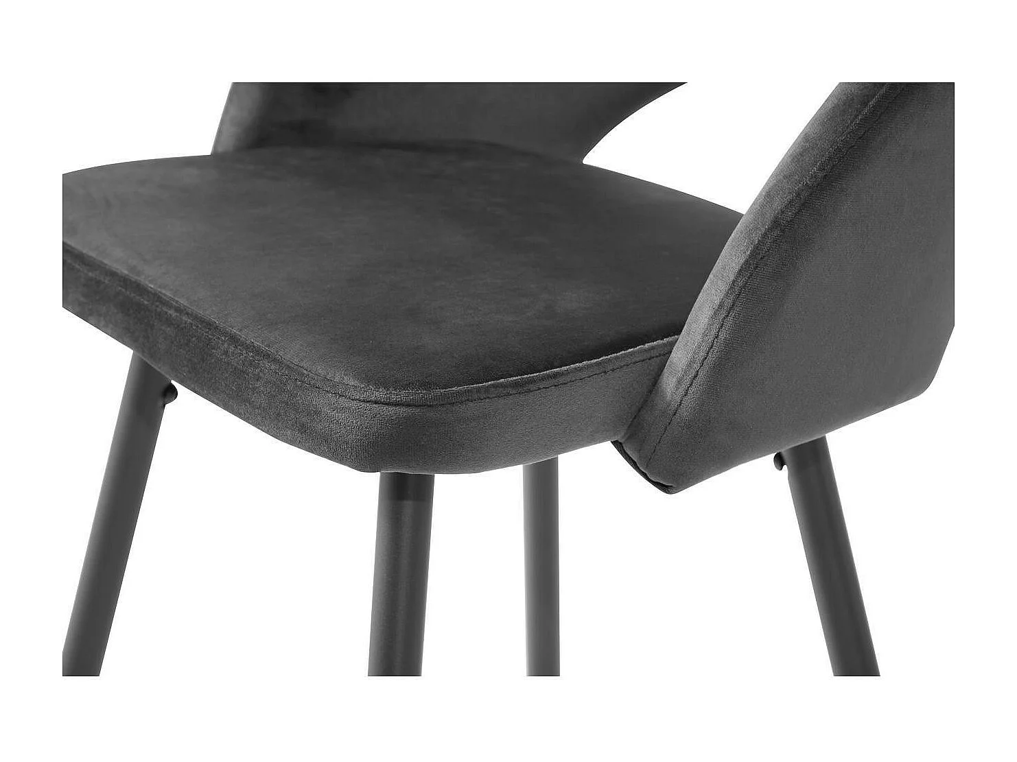 Lot de 2 Tabourets de Bar "Aniak" 98cm Anthracite