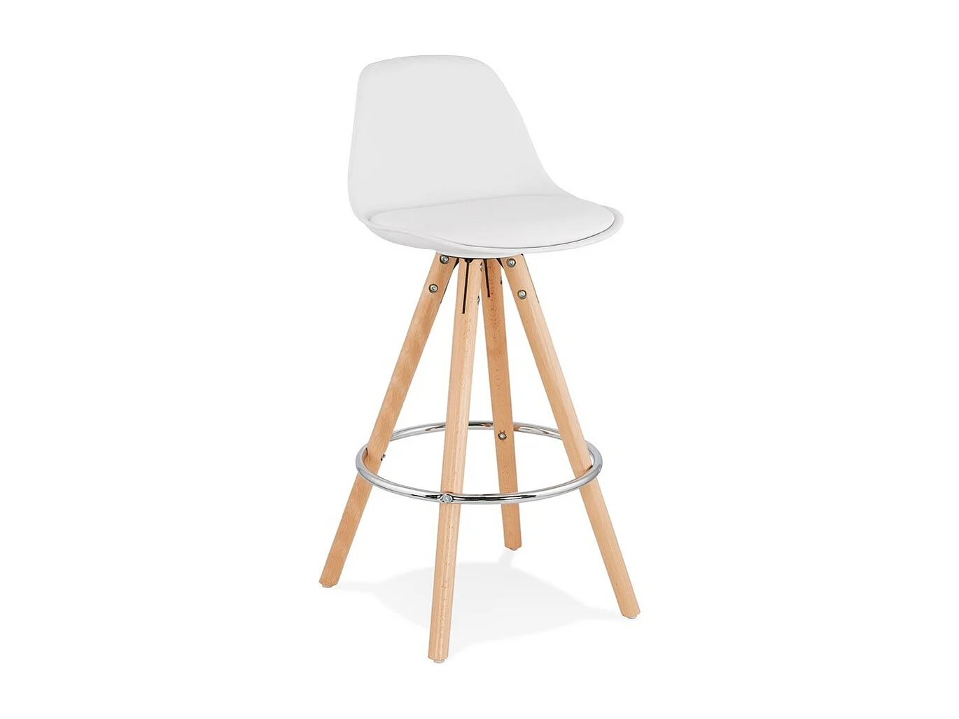 Tabouret de Bar "Bjarki" 85cm Blanc