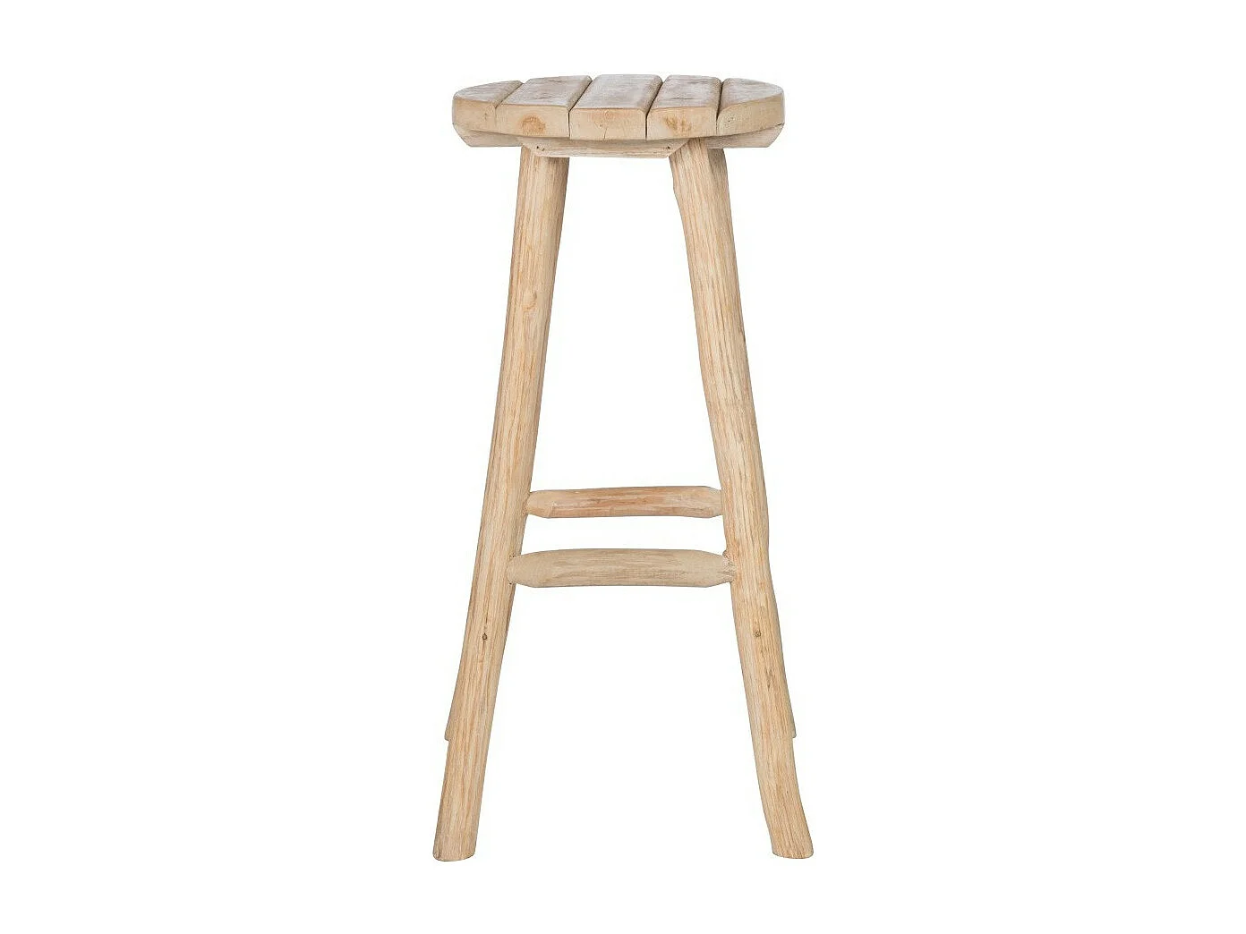 Tabouret de Bar en Bois "Picnic" 80cm Naturel