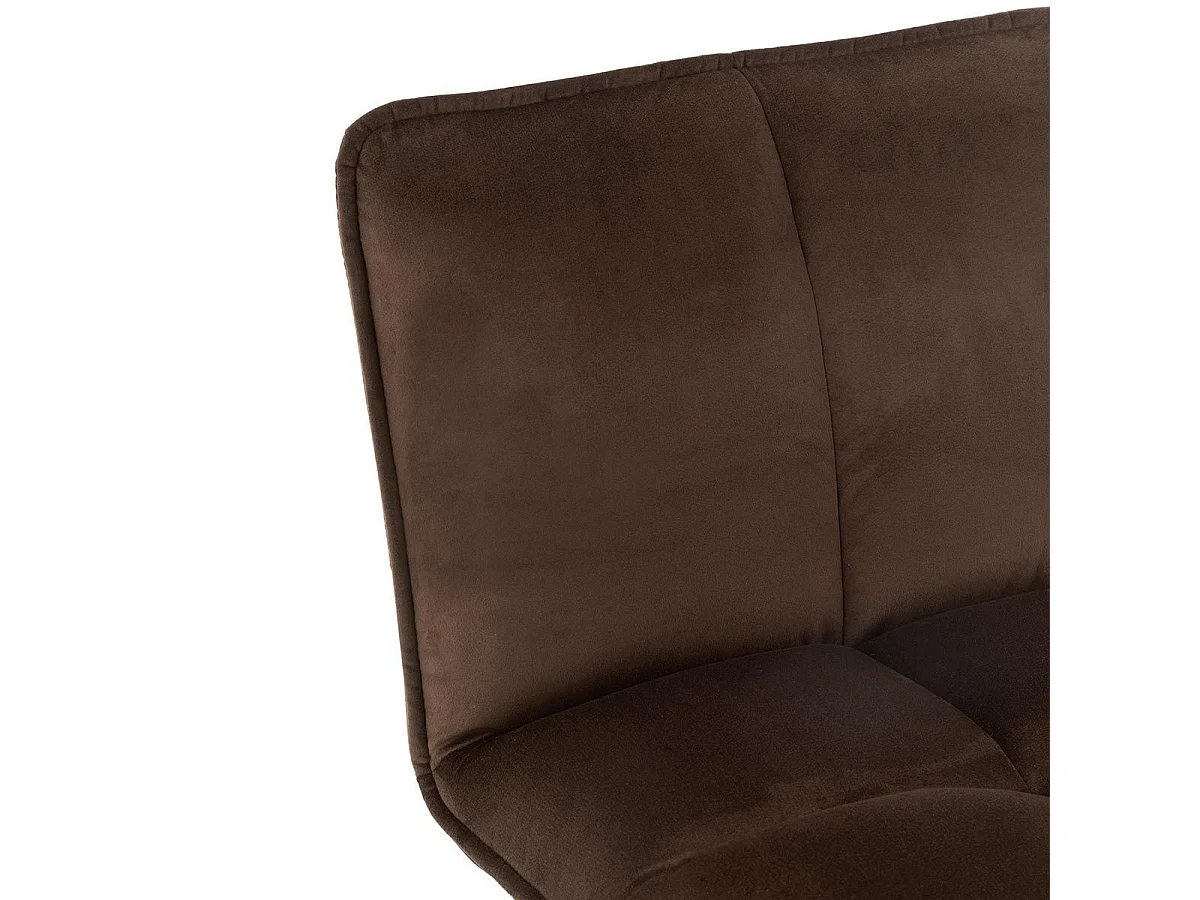 Chaise de Bar Design "Pierre" 85cm Marron Foncé