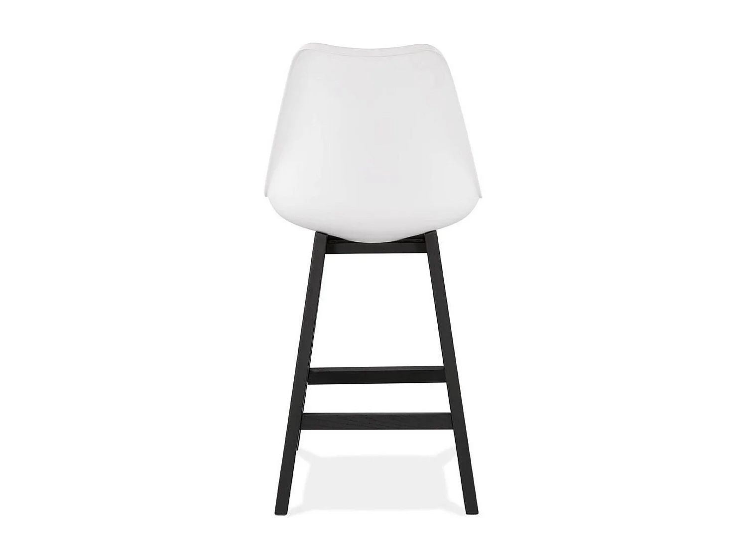 Tabouret de Bar Design "Cabelo" 102cm Blanc & Noir