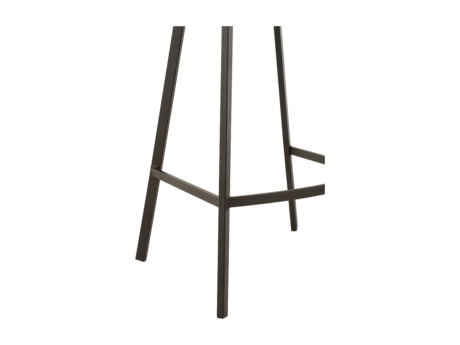 Silla de bar Olivia de metal beige Asiento 69 cm