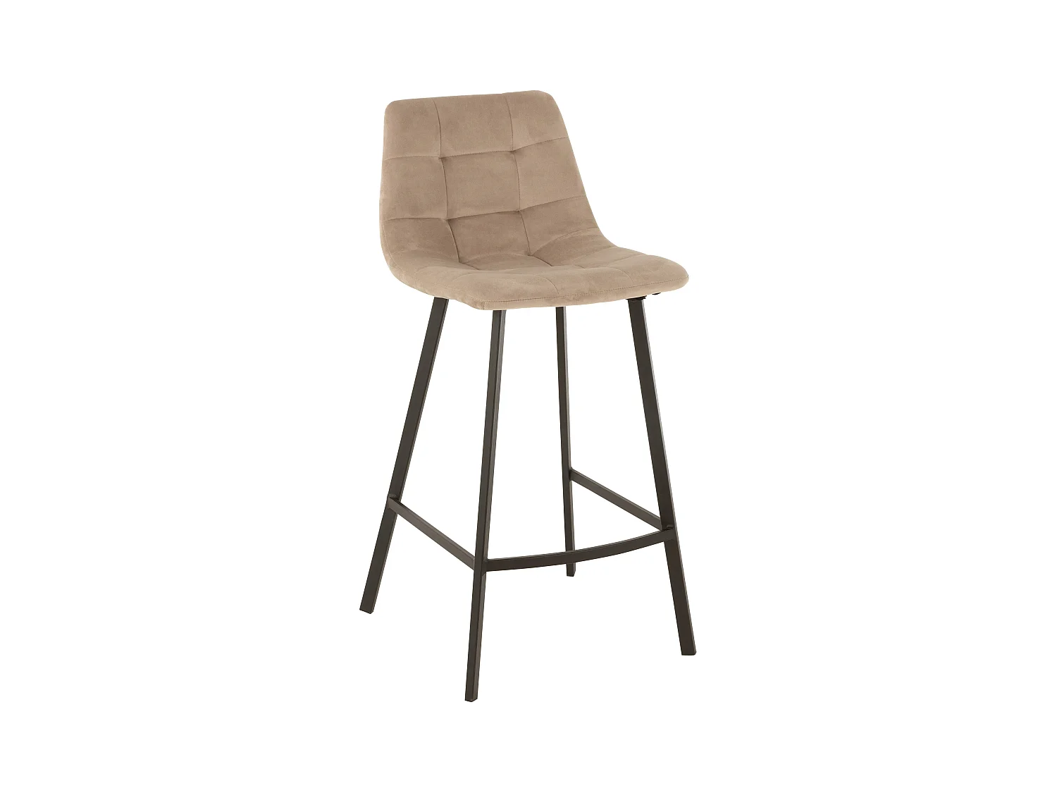 Chaise de Bar Design "Olivier" 95cm Beige