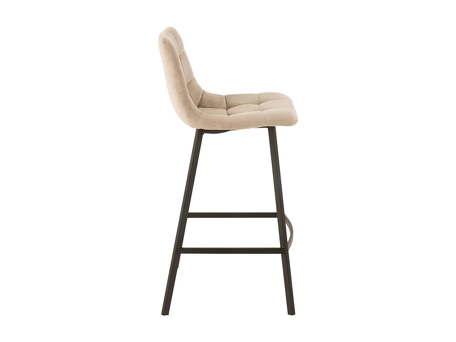 Chaise de Bar Design "Olivier" 95cm Beige