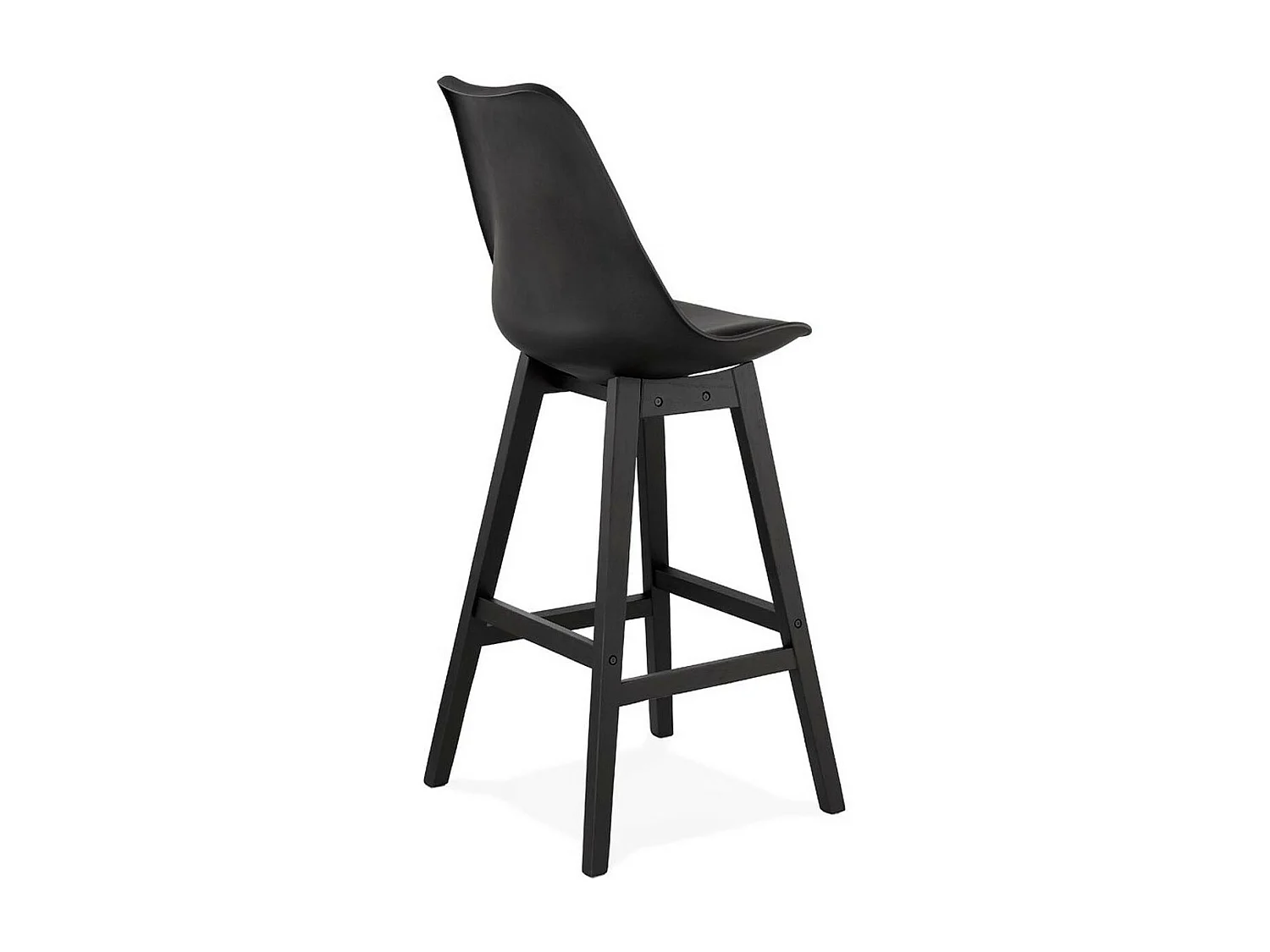 Tabouret de Bar Design "Cabelo" 112cm Noir