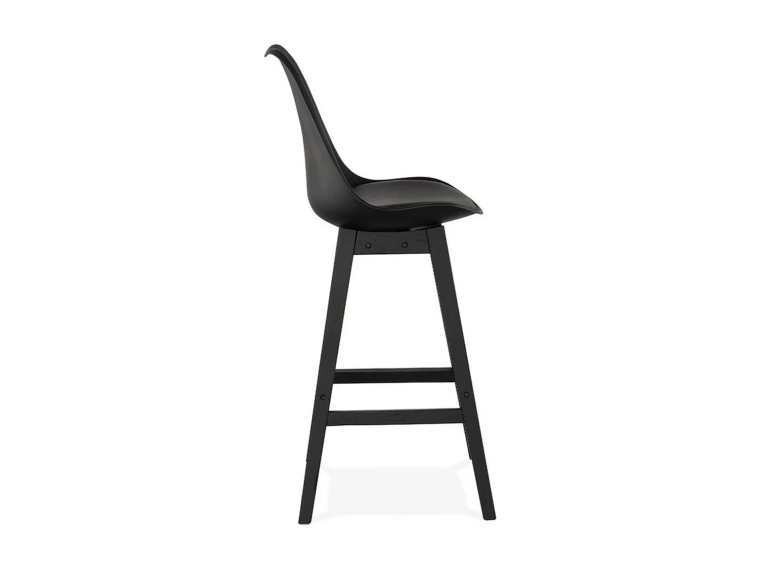 Tabouret de Bar Design "Cabelo" 112cm Noir