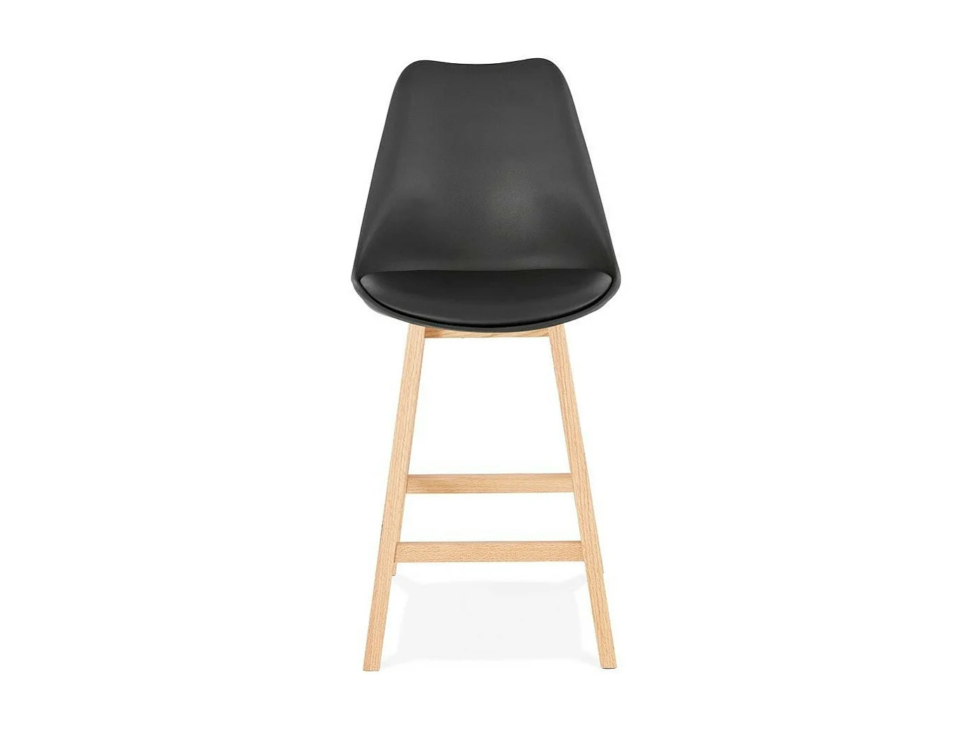 Tabouret de Bar Scandinave "Elise" 102cm Noir