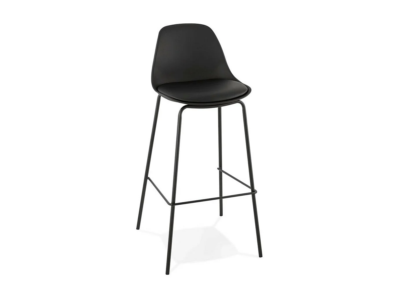 Tabouret de Bar Industriel "Sidon" 96cm Noir