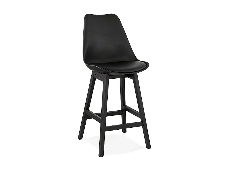 Tabouret de Bar Design "Cabelo" 102cm Noir