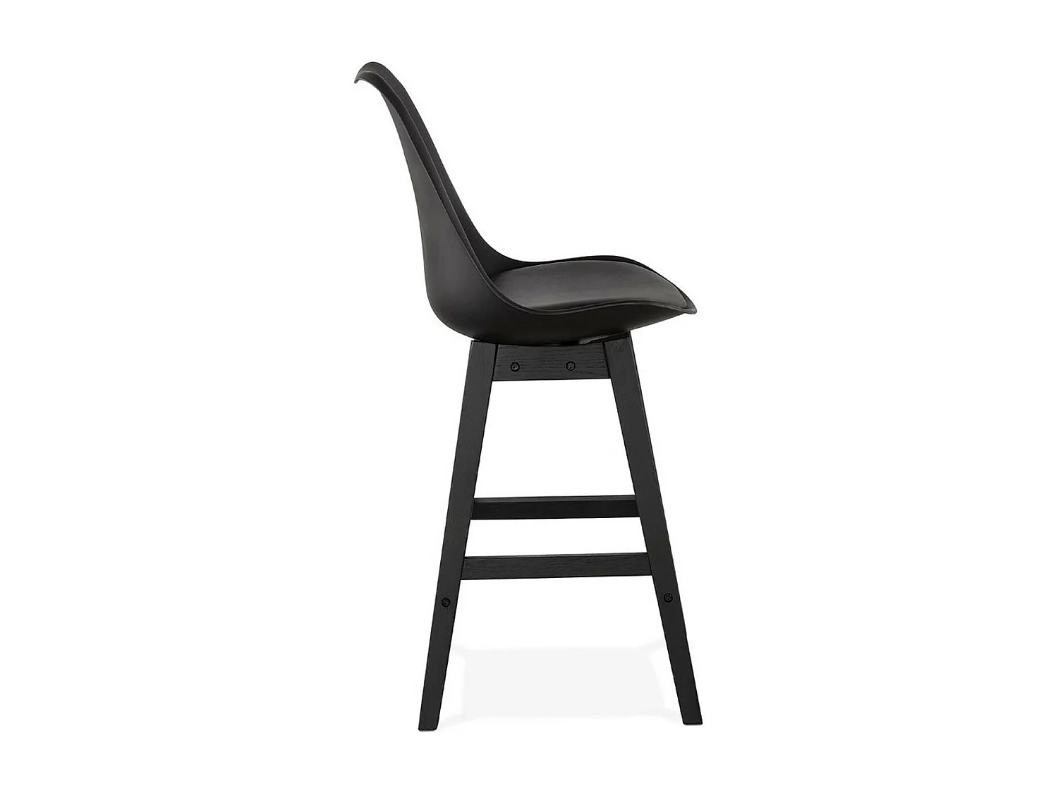 Tabouret de Bar Design "Cabelo" 102cm Noir
