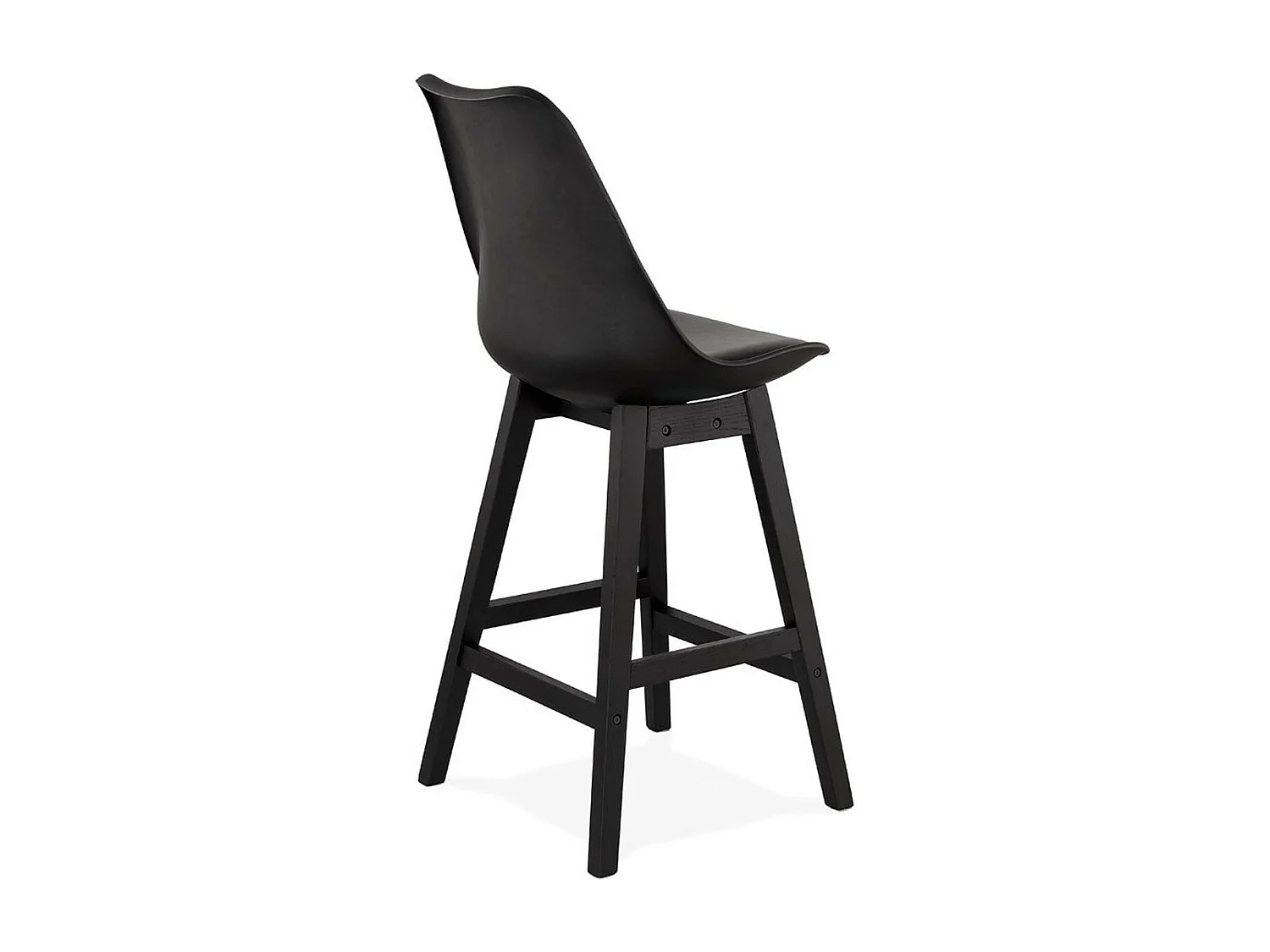 Tabouret de Bar Design "Cabelo" 102cm Noir