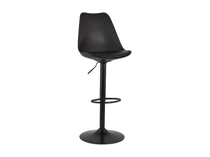Tabouret de Bar Design "Matrioka" 123cm Noir