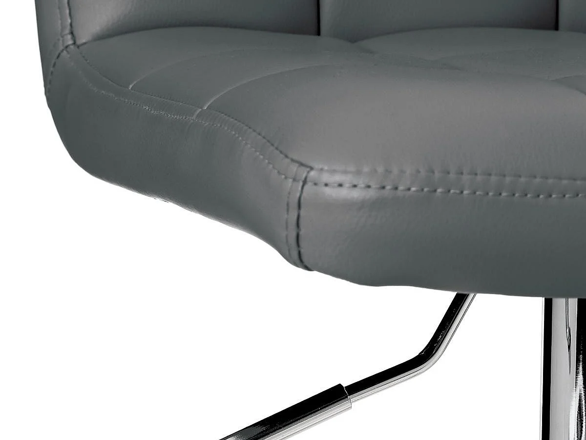 Lot de 2 Tabourets de Bar "Delek" 89cm Gris