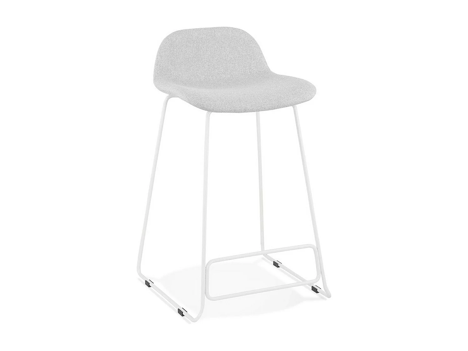 Tabouret de Bar Design "Sochi" 85cm Gris & Blanc