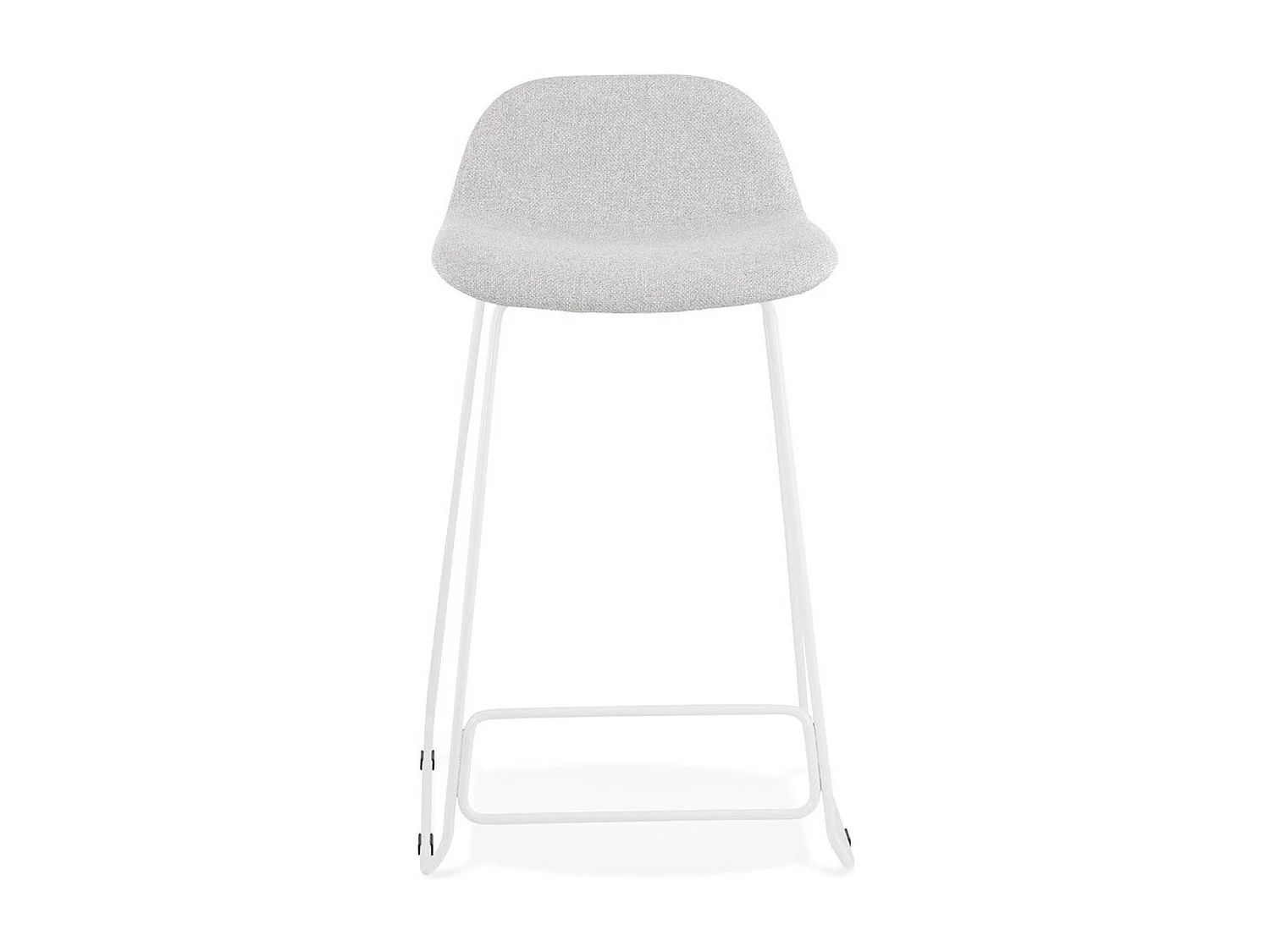 Tabouret de Bar Design "Sochi" 85cm Gris & Blanc