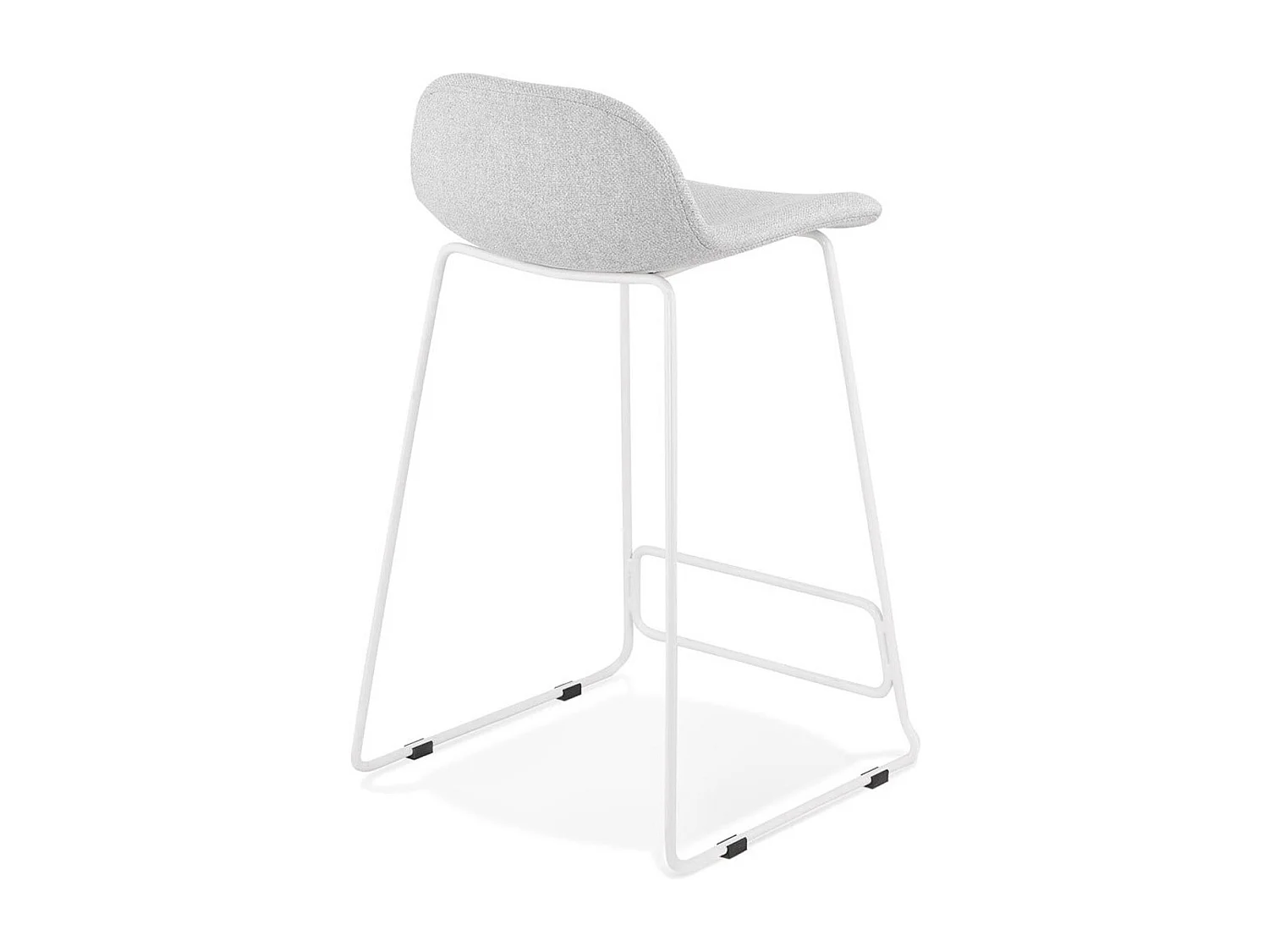 Tabouret de Bar Design "Sochi" 85cm Gris & Blanc