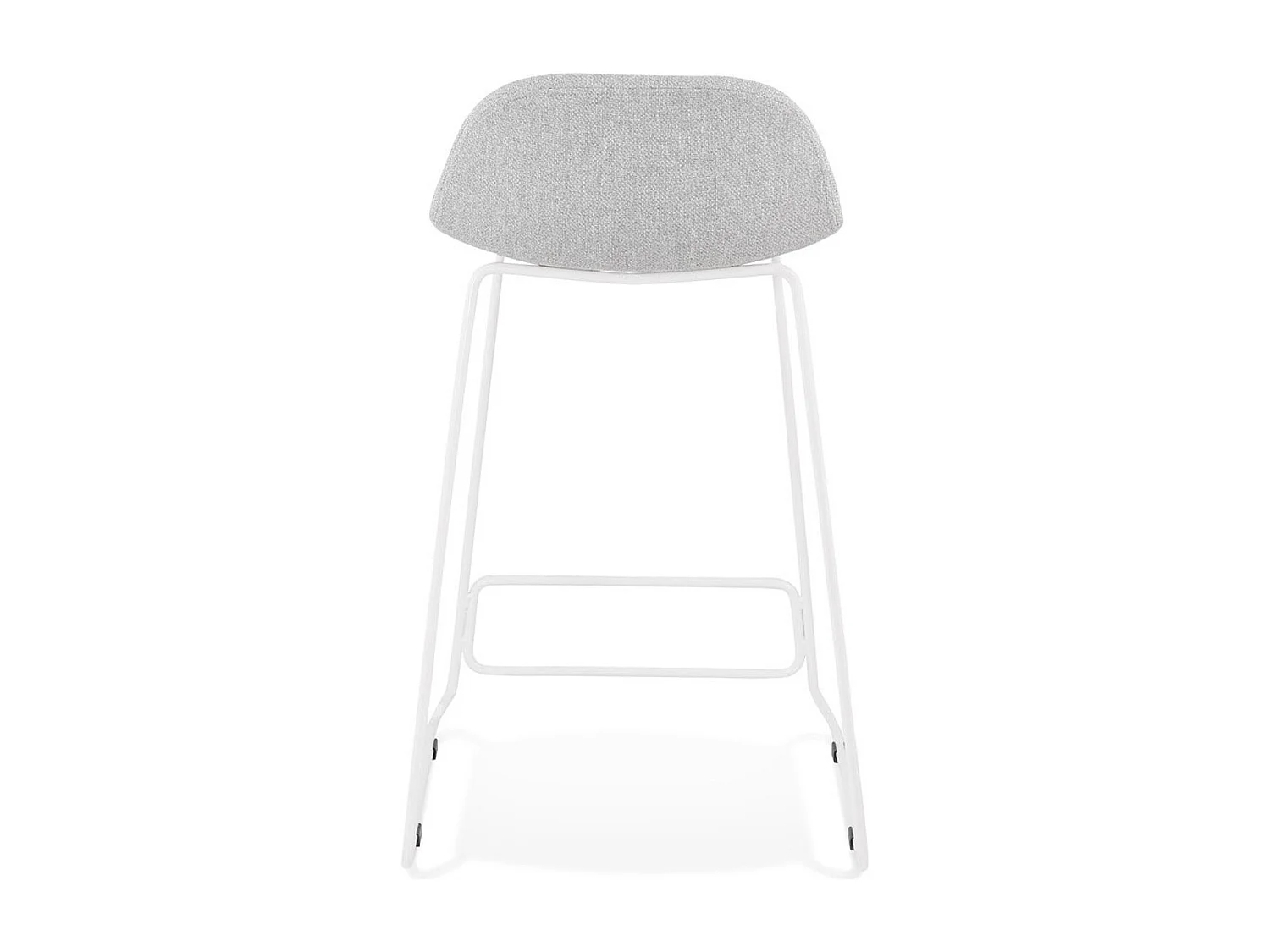 Tabouret de Bar Design "Sochi" 85cm Gris & Blanc