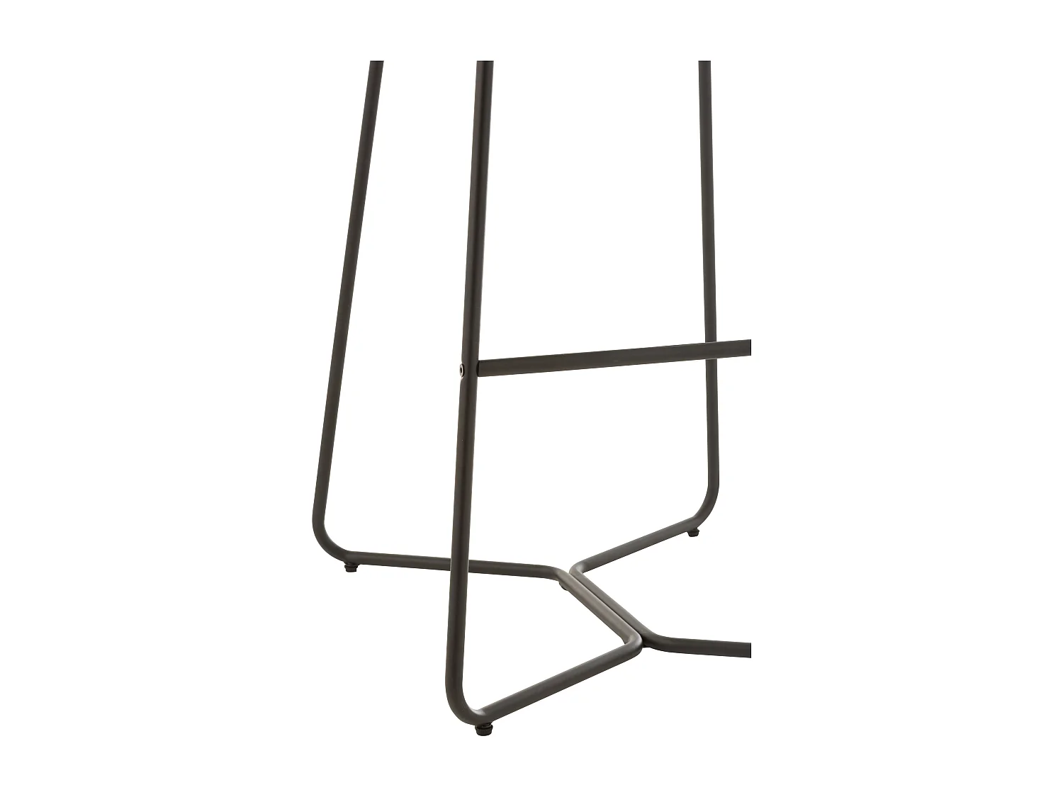 Lauriergroene barstoel van metaal en zachte stof 76,6 cm