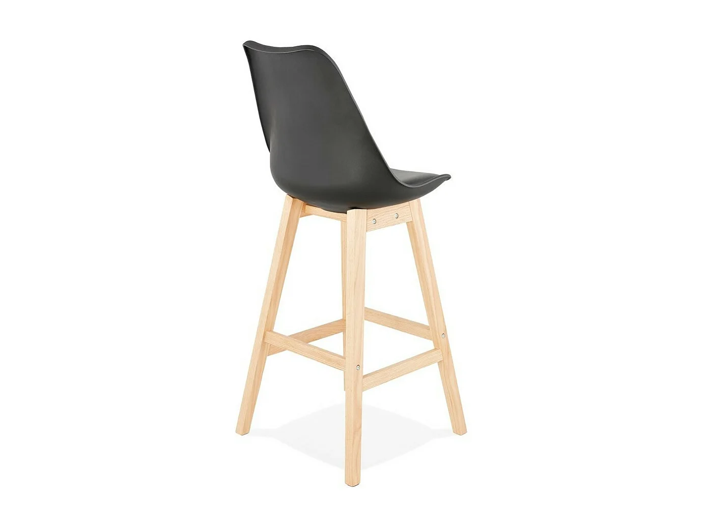 Tabouret de Bar Scandinave "Elise" 112cm Noir