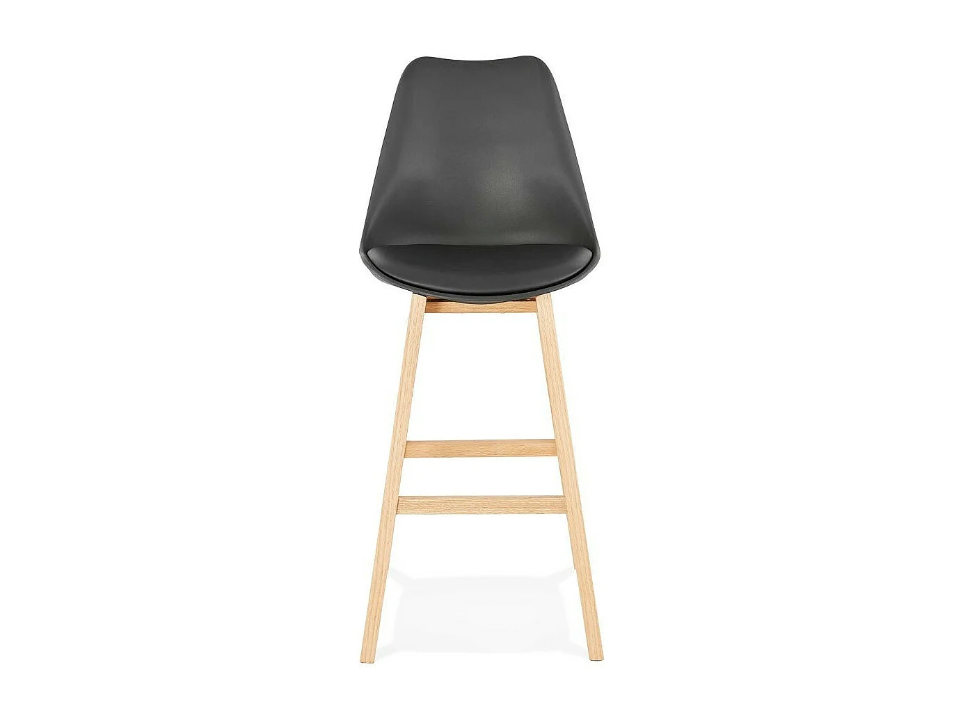 Tabouret de Bar Scandinave "Elise" 112cm Noir