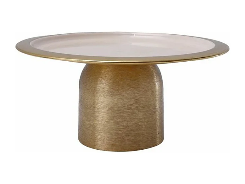 Plat de Présentation Design "Leca" 29cm Or & Rose