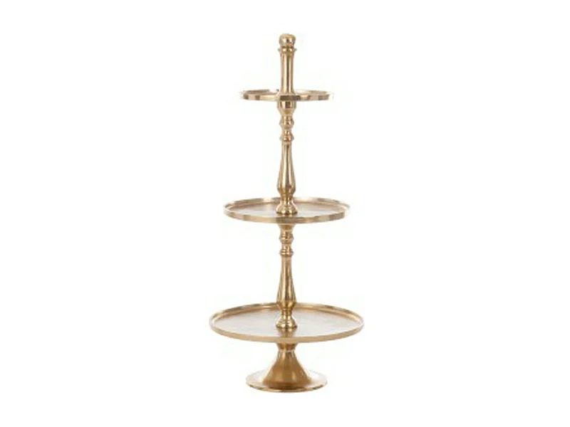 Plateau 3 Niveaux en Aluminium "Colma" 94cm Or