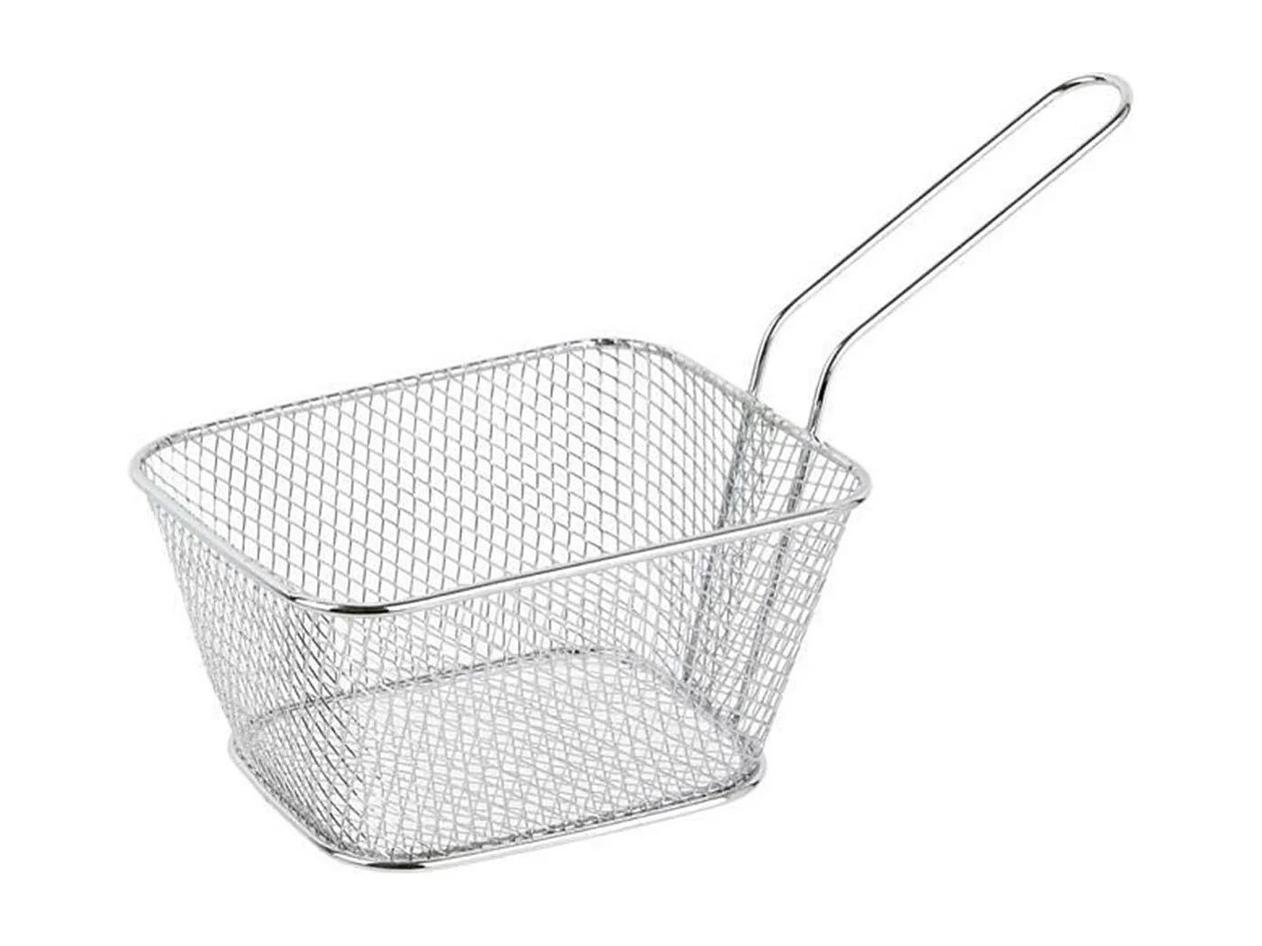 Panier de Présentation "Frites" 19cm Argent