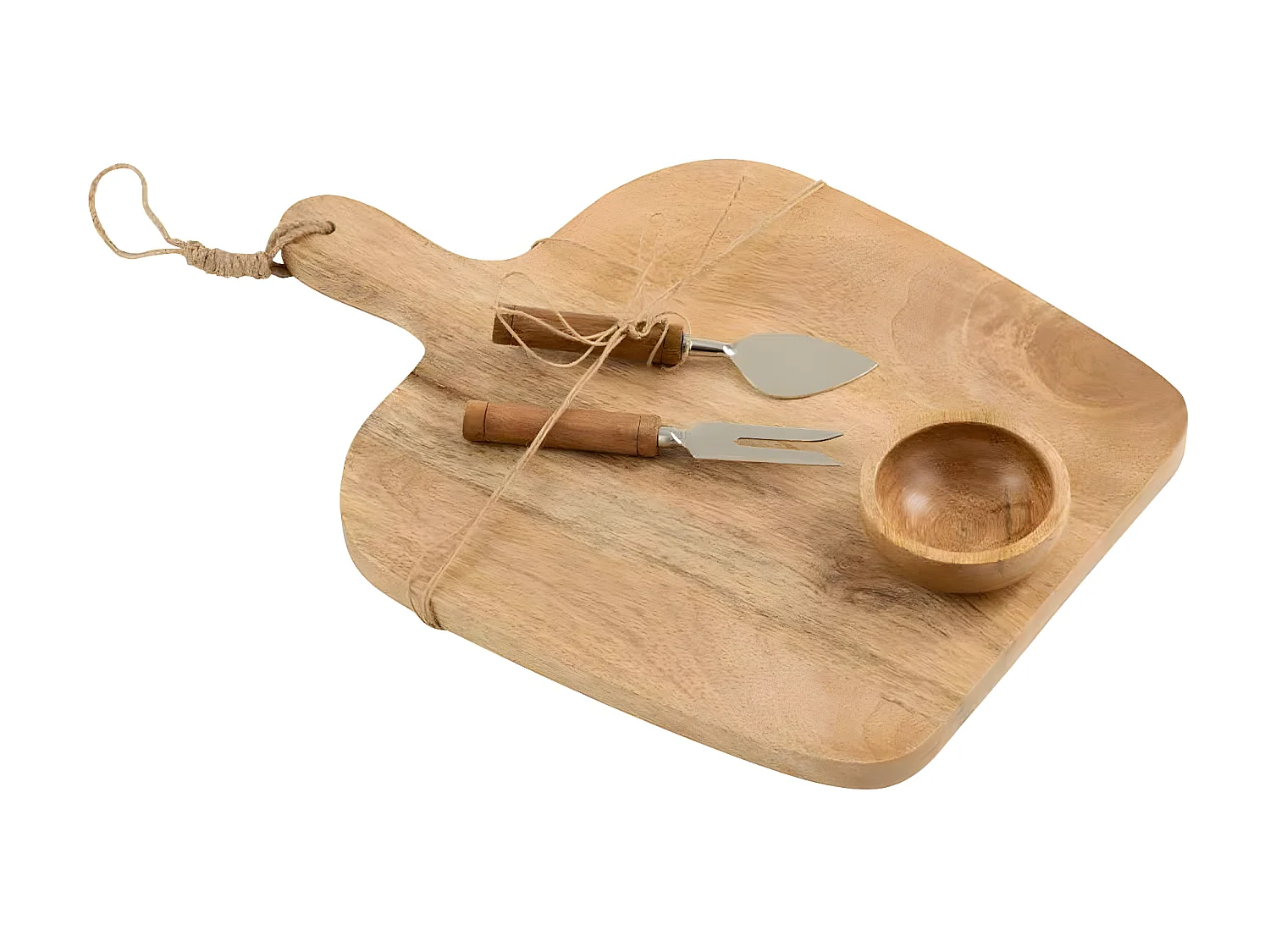 Service à Fromage en Bois "Beka" 42cm Naturel