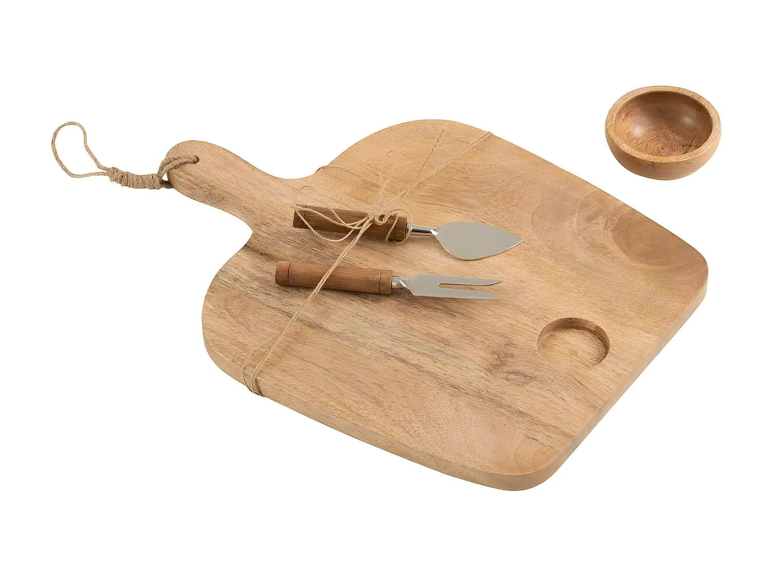 Service à Fromage en Bois "Beka" 42cm Naturel