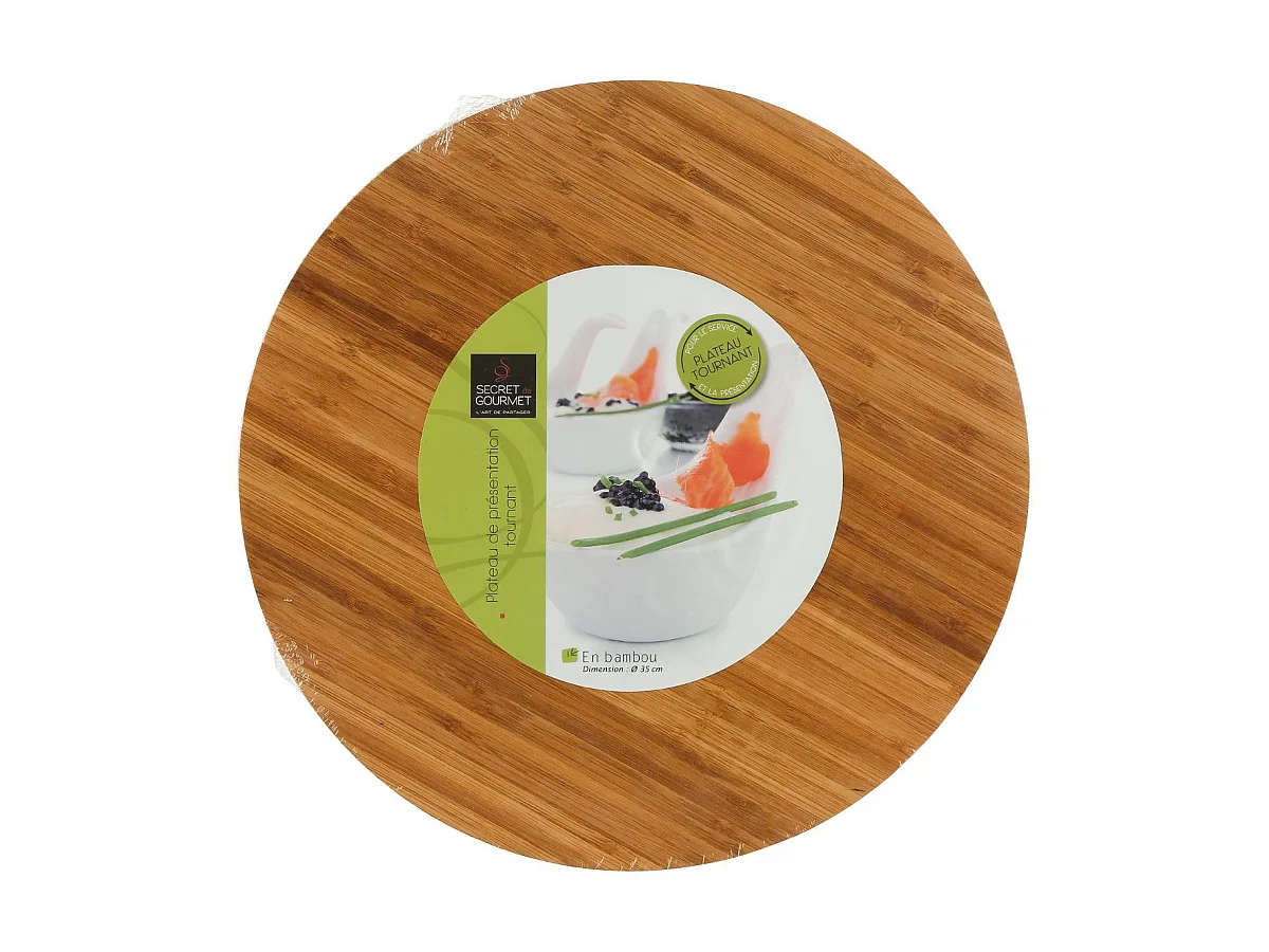 Plateau Tournant "Bambou" 35cm Naturel