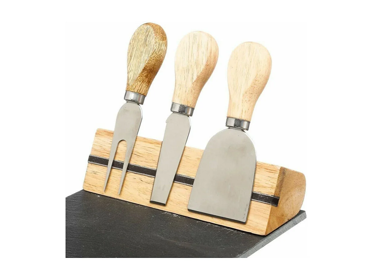 Service à Fromage "Ardoise" 30cm Gris