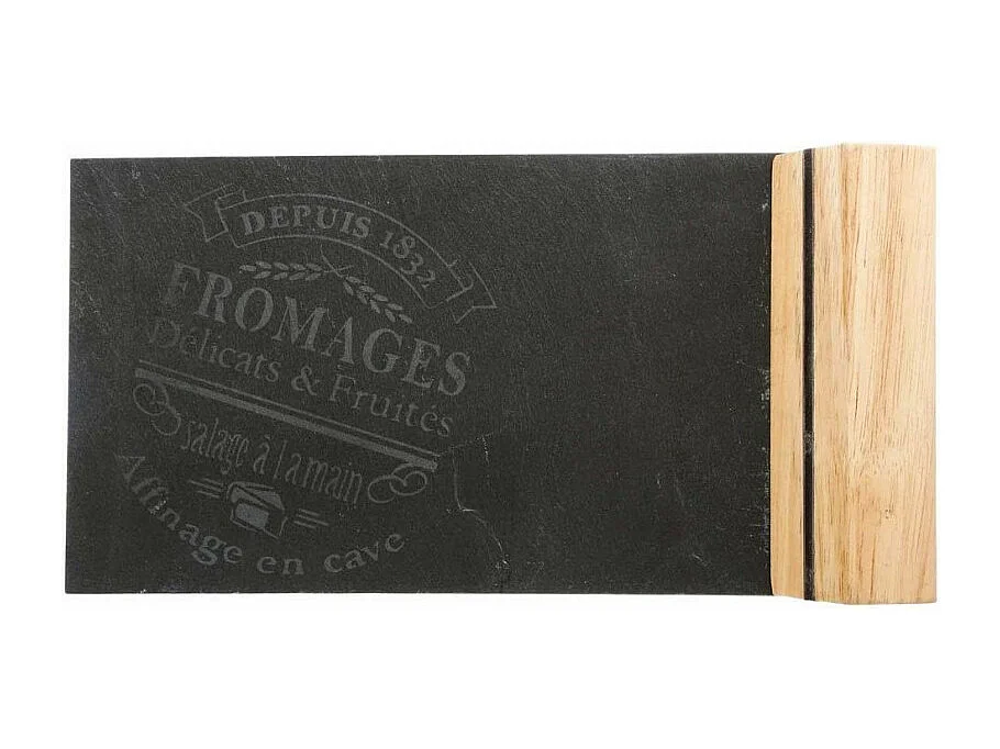 Service à Fromage "Ardoise" 30cm Gris