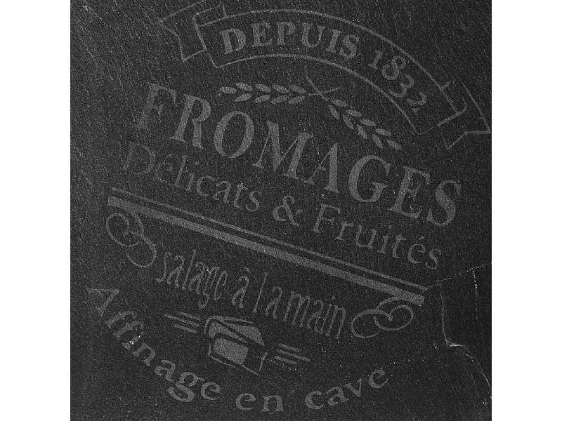 Service à Fromage "Ardoise" 30cm Gris