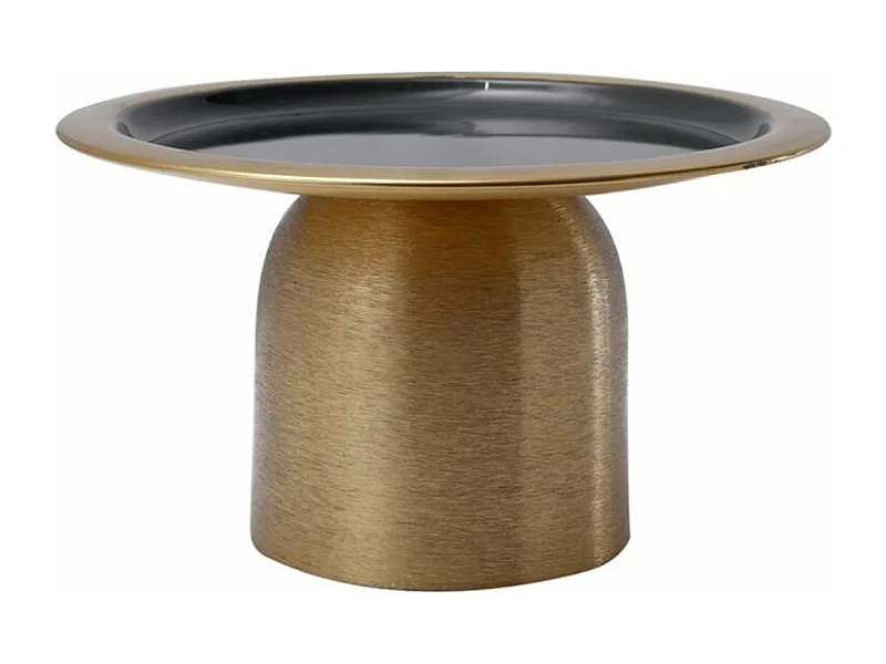 Plat de Présentation Design "Leca" 24cm Or & Vert