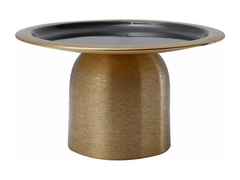 Plat de Présentation Design "Leca" 24cm Or & Vert