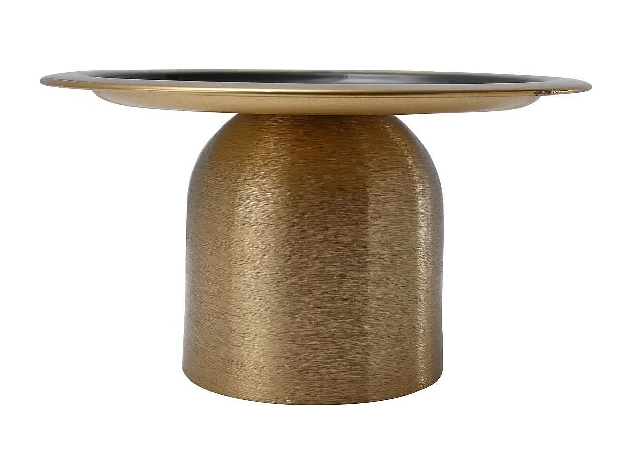 Plat de Présentation Design "Leca" 24cm Or & Vert