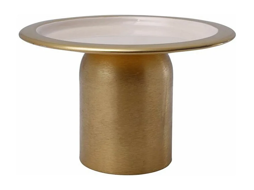 Plat de Présentation Design "Leca" 20cm Or & Rose