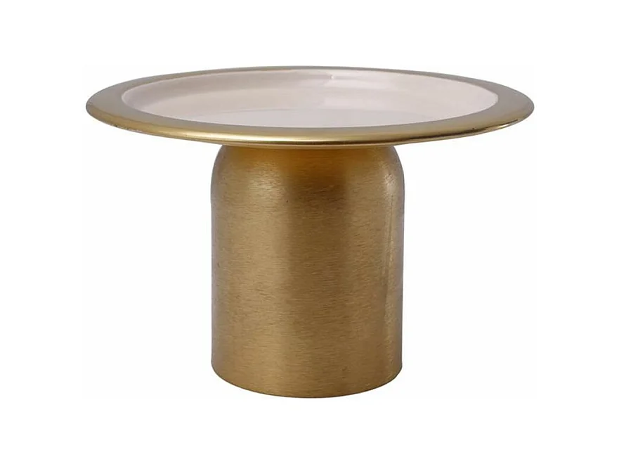 Plat de Présentation Design "Leca" 20cm Or & Rose