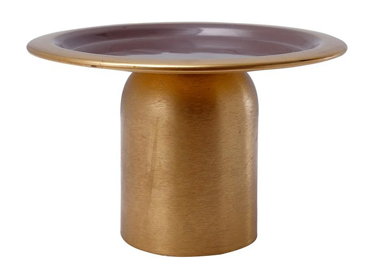 Plat de Présentation Design "Leca" 20cm Or & Violet