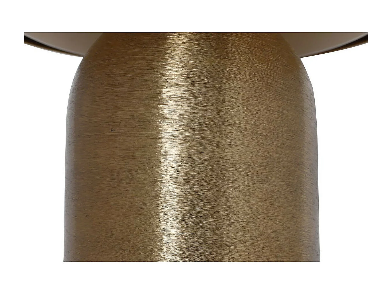 Plat de Présentation Design "Leca" 24cm Or & Ivoire