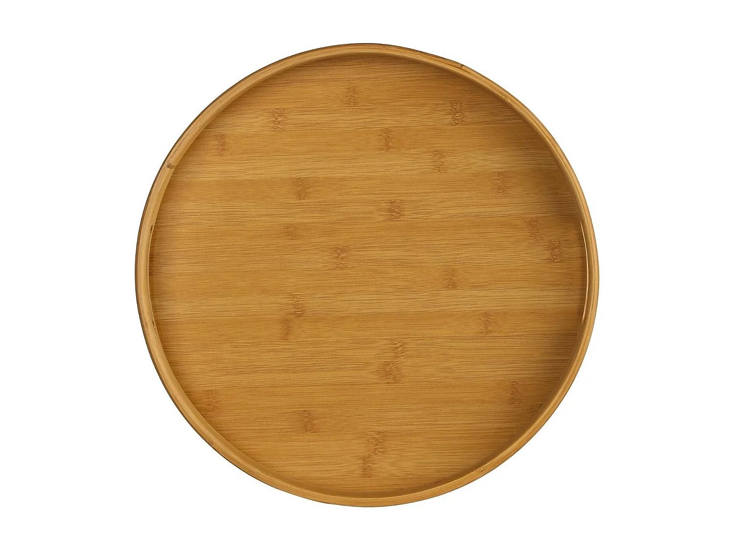 Plateau de Service Rond "Bambou" 40cm Naturel