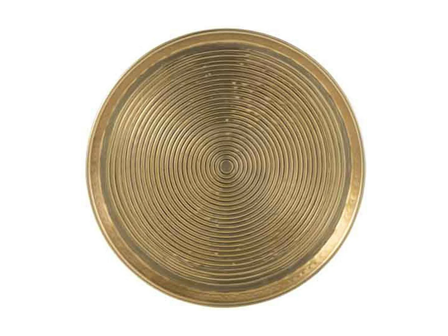 Plateau de Présentation "Anneaux" 45cm Or