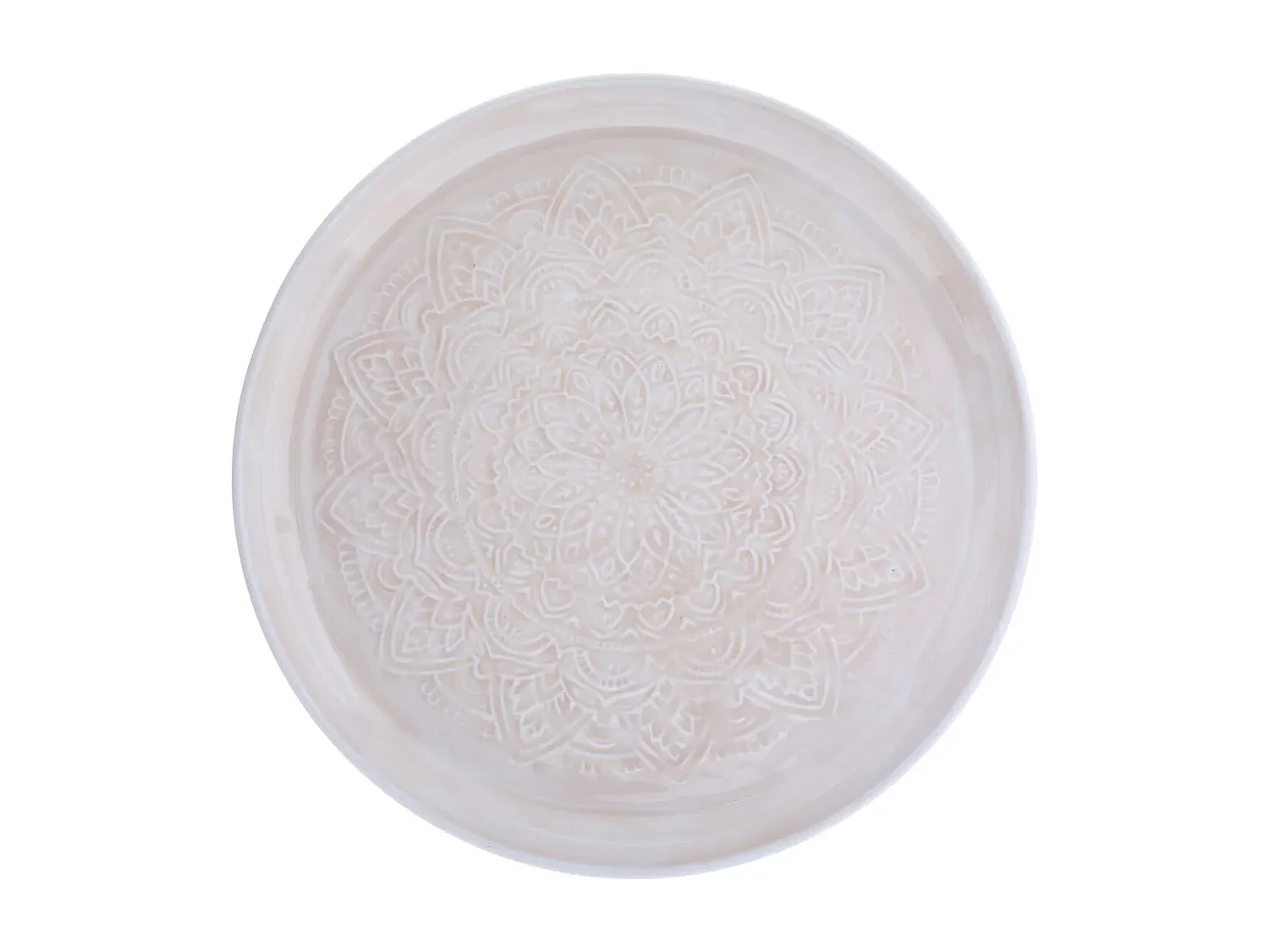 Plateau de Présentation Rond "Récif" 41cm Gris