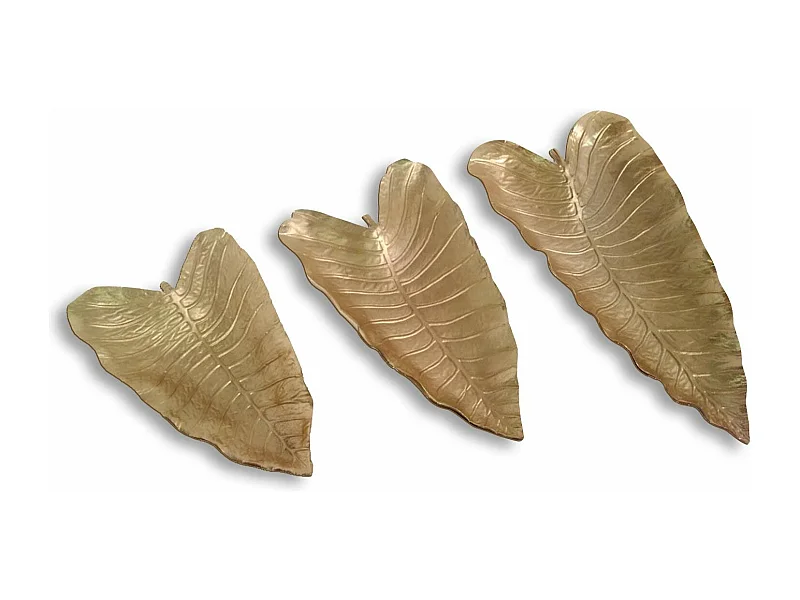 Lot de 3 Plateaux de Présentation "Riska" 65cm Cuivre