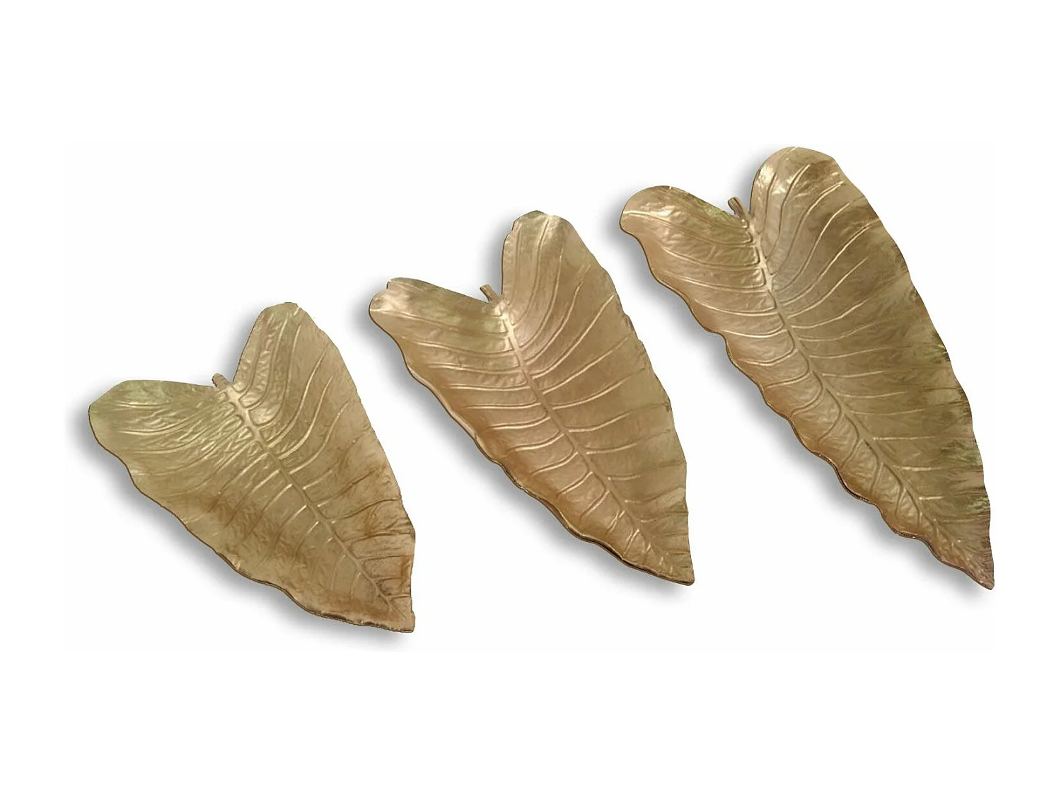 Lot de 3 Plateaux de Présentation "Riska" 65cm Cuivre