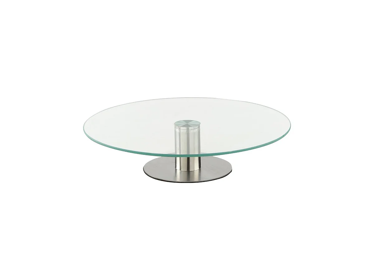 Plateau Tournant Verre "Glass" 30cm Transparent